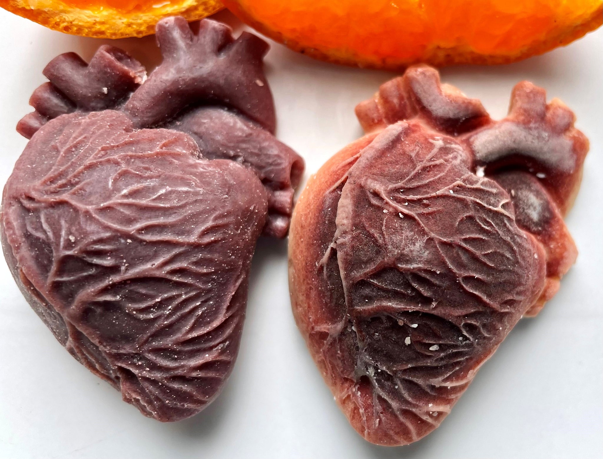 Heart auf Heart   50g  pflegende Badepraline mit süßem Orangenöl für 2-4 Bäder